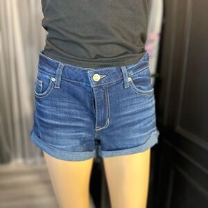 Fashion Nova Dark Blue Jean Shorts